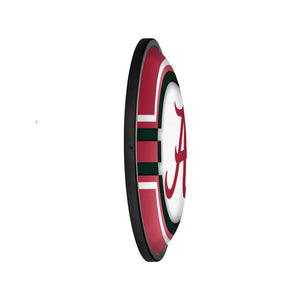 Alabama Crimson Tide: Oval Slimline Lighted Wall Sign - The Fan-Brand