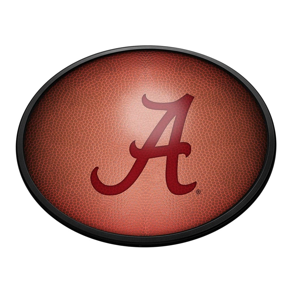 Alabama Crimson Tide: Pigskin - Oval Slimline Lighted Wall Sign - The Fan-Brand