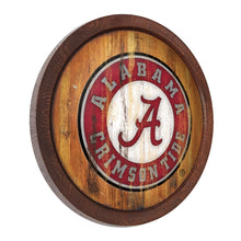 Load image into Gallery viewer, Alabama Crimson Tide: School Seal - Weathered &quot;Faux&quot; Barrel Top Sign - The Fan-Brand