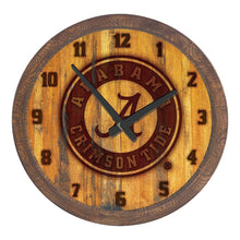 Load image into Gallery viewer, Alabama Crimson Tide: Seal - Branded &quot;Faux&quot; Barrel Top Wall Clock - The Fan-Brand