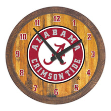 Load image into Gallery viewer, Alabama Crimson Tide: Seal - &quot;Faux&quot; Barrel Top Wall Clock - The Fan-Brand