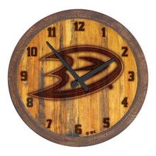 Load image into Gallery viewer, Anaheim Ducks: Branded &quot;Faux&quot; Barrel Top Wall Clock - The Fan-Brand