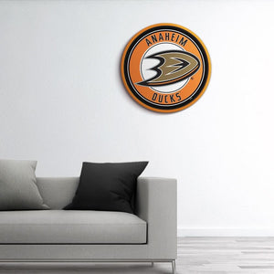 Anaheim Ducks: Modern Disc Wall Sign - The Fan-Brand