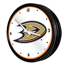 Load image into Gallery viewer, Anaheim Ducks: Retro Lighted Wall Clock - The Fan-Brand