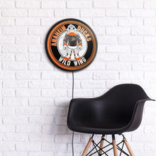 Load image into Gallery viewer, Anaheim Ducks: Wild Wing - Round Slimline Lighted Wall Sign - The Fan-Brand