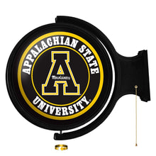 Load image into Gallery viewer, Appalachian State Mountaineers: Original Round Rotating Lighted Wall Sign - The Fan-Brand