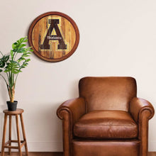 Load image into Gallery viewer, Appalachian State Mountaineers: Weathered &quot;Faux&quot; Barrel Top Sign - The Fan-Brand