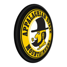 Load image into Gallery viewer, Appalachian State Mountaineers: Yosef - Original Round Slimline Lighted Wall Sign - The Fan-Brand