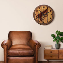 Load image into Gallery viewer, Arizona Coyotes: Branded &quot;Faux&quot; Barrel Top Wall Clock - The Fan-Brand