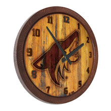 Load image into Gallery viewer, Arizona Coyotes: Branded &quot;Faux&quot; Barrel Top Wall Clock - The Fan-Brand