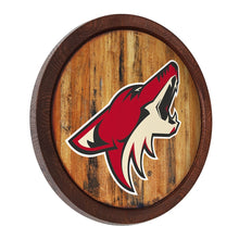 Load image into Gallery viewer, Arizona Coyotes: &quot;Faux&quot; Barrel Top Sign - The Fan-Brand