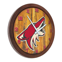 Load image into Gallery viewer, Arizona Coyotes: &quot;Faux&quot; Barrel Top Wall Clock - The Fan-Brand