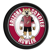 Load image into Gallery viewer, Arizona Coyotes: Howler - Round Slimline Lighted Wall Sign - The Fan-Brand