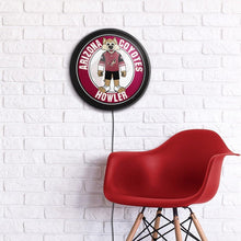 Load image into Gallery viewer, Arizona Coyotes: Howler - Round Slimline Lighted Wall Sign - The Fan-Brand