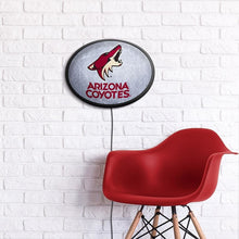 Load image into Gallery viewer, Arizona Coyotes: Ice Rink - Oval Slimline Lighted Wall Sign - The Fan-Brand