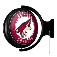 Load image into Gallery viewer, Arizona Coyotes: Original Round Rotating Lighted Wall Sign - The Fan-Brand