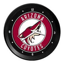 Load image into Gallery viewer, Arizona Coyotes: Ribbed Frame Wall Clock Default Title