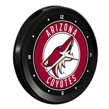 Load image into Gallery viewer, Arizona Coyotes: Ribbed Frame Wall Clock Default Title