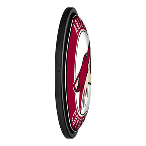 Arizona Coyotes: Round Slimline Lighted Wall Sign - The Fan-Brand