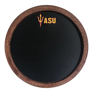 Arizona State Sun Devils: Chalkboard "Faux" Barrel Top Sign Default Title