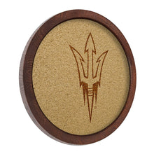 Load image into Gallery viewer, Arizona State Sun Devils: &quot;Faux&quot; Barrel Framed Cork Board - The Fan-Brand