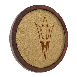 Arizona State Sun Devils: "Faux" Barrel Framed Cork Board - The Fan-Brand