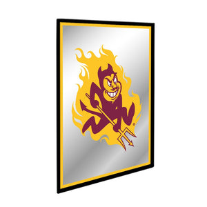 Arizona State Sun Devils: Mascot - Framed Mirrored Wall Sign - The Fan-Brand