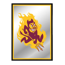Load image into Gallery viewer, Arizona State Sun Devils: Mascot - Framed Mirrored Wall Sign - The Fan-Brand
