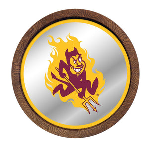 Arizona State Sun Devils: Mascot - Mirrored Barrel Top Mirrored Wall Sign - The Fan-Brand