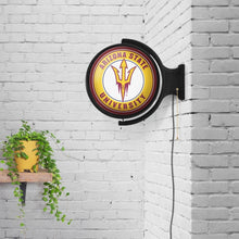 Load image into Gallery viewer, Arizona State Sun Devils: Original Round Rotating Lighted Wall Sign - The Fan-Brand