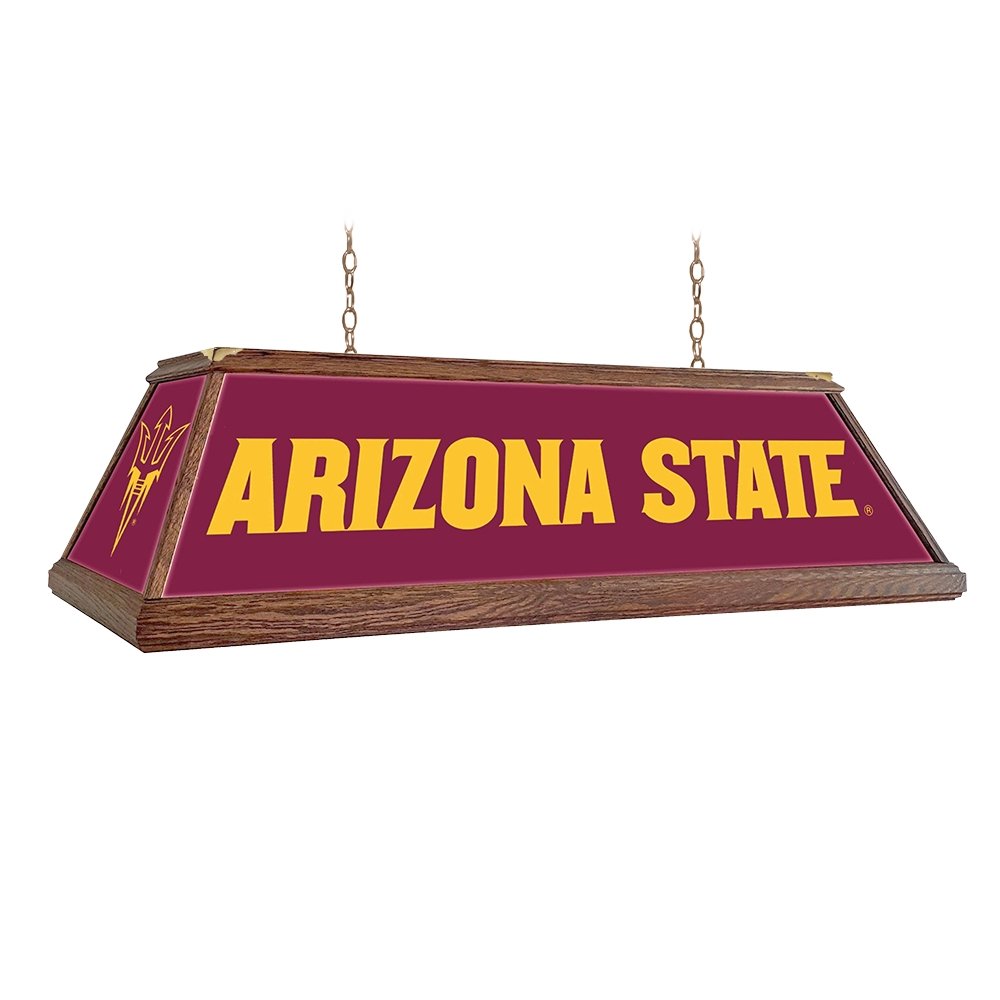 Arizona State Sun Devils: Premium Wood Pool Table Light - The Fan-Brand