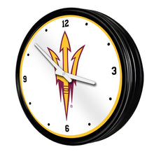 Load image into Gallery viewer, Arizona State Sun Devils: Retro Lighted Wall Clock - The Fan-Brand