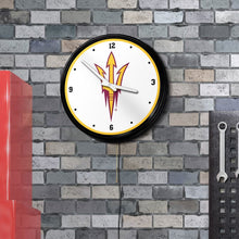 Load image into Gallery viewer, Arizona State Sun Devils: Retro Lighted Wall Clock - The Fan-Brand