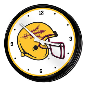 Arizona State Sun Devils: Sparky - Retro Lighted Wall Clock - The Fan-Brand