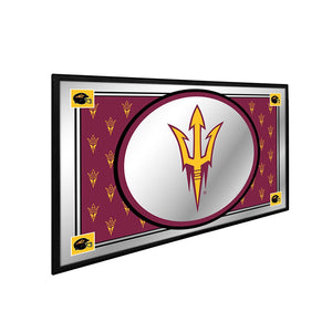 Arizona State Sun Devils: Team Spirit - Framed Mirrored Wall Sign - The Fan-Brand