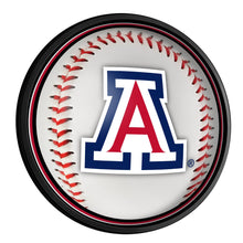 Load image into Gallery viewer, Arizona Wildcats: Baseball - Round Slimline Lighted Wall Sign - The Fan-Brand