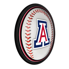 Load image into Gallery viewer, Arizona Wildcats: Baseball - Round Slimline Lighted Wall Sign - The Fan-Brand