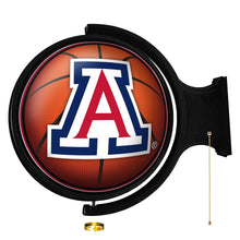 Load image into Gallery viewer, Arizona Wildcats: Basketball - Original Round Rotating Lighted Wall Sign - The Fan-Brand