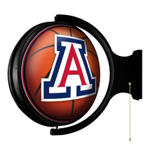 Load image into Gallery viewer, Arizona Wildcats: Basketball - Original Round Rotating Lighted Wall Sign - The Fan-Brand
