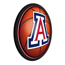 Load image into Gallery viewer, Arizona Wildcats: Basketball - Round Slimline Lighted Wall Sign - The Fan-Brand