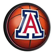 Load image into Gallery viewer, Arizona Wildcats: Basketball - Round Slimline Lighted Wall Sign - The Fan-Brand