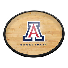 Load image into Gallery viewer, Arizona Wildcats: Hardwood - Oval Slimline Lighted Wall Sign - The Fan-Brand