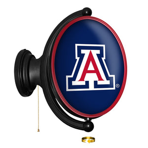 Arizona Wildcats: Original Oval Rotating Lighted Wall Sign - The Fan-Brand