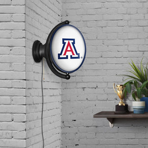 Arizona Wildcats: Original Oval Rotating Lighted Wall Sign - The Fan-Brand