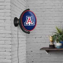 Load image into Gallery viewer, Arizona Wildcats: Original Oval Rotating Lighted Wall Sign - The Fan-Brand