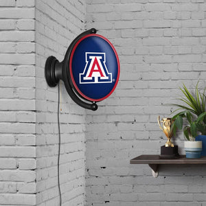 Arizona Wildcats: Original Oval Rotating Lighted Wall Sign - The Fan-Brand