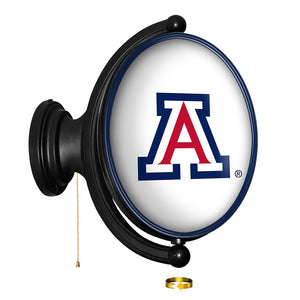 Arizona Wildcats: Original Oval Rotating Lighted Wall Sign - The Fan-Brand