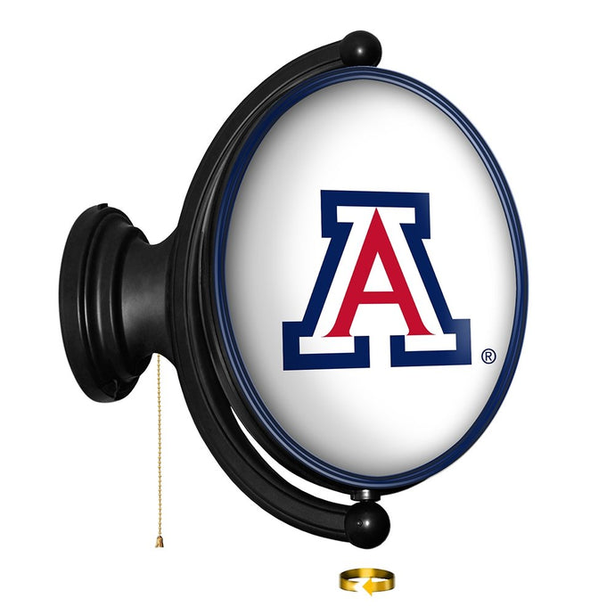 Arizona Wildcats: Original Oval Rotating Lighted Wall Sign - The Fan-Brand