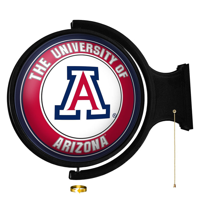 Arizona Wildcats: Original Round Rotating Lighted Wall Sign - The Fan-Brand