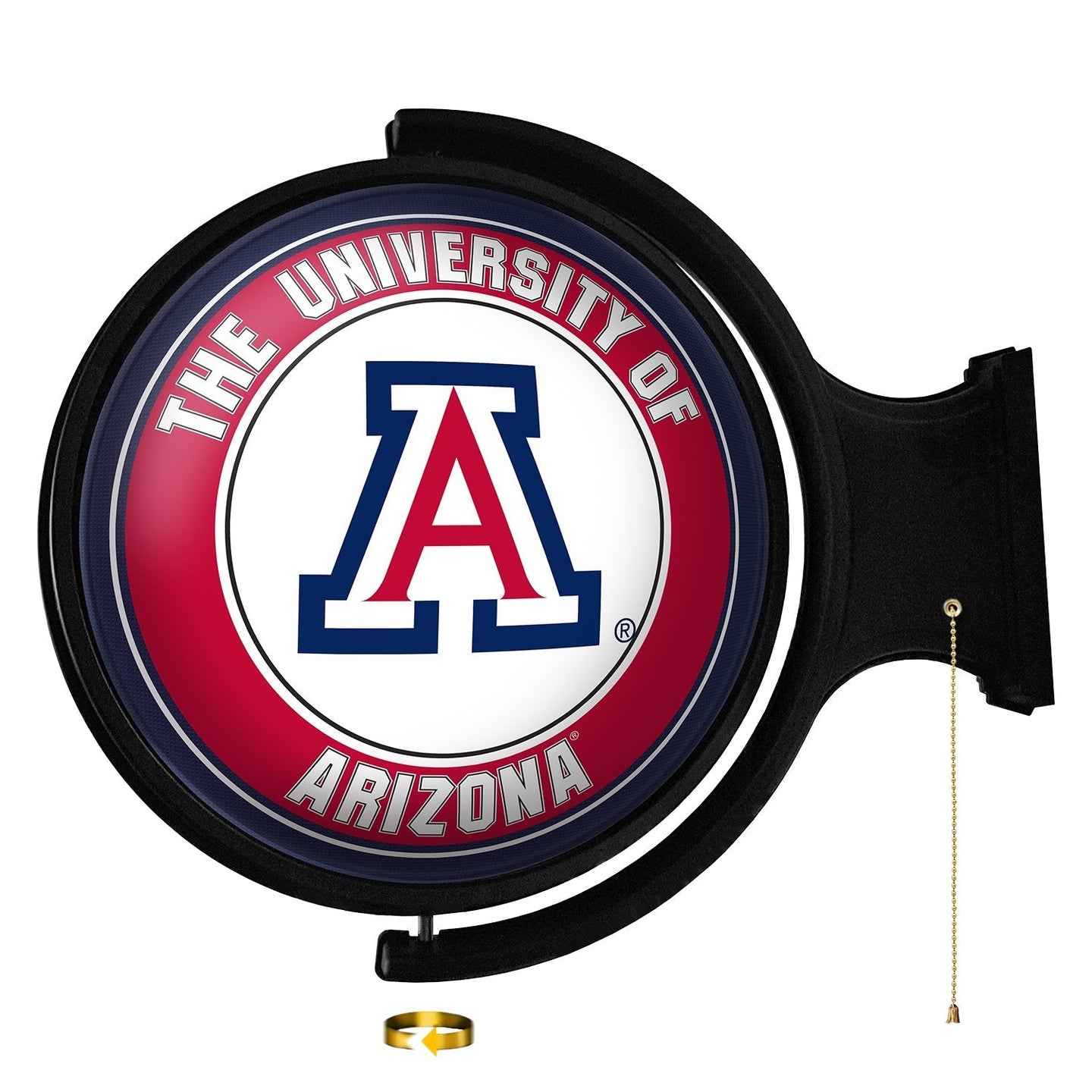 Arizona Wildcats: Original Round Rotating Lighted Wall Sign - The Fan-Brand